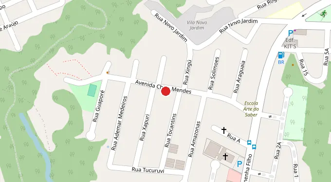 Mapa da localização