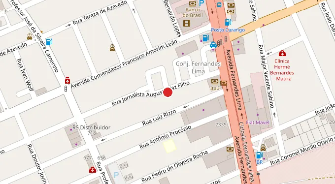 Mapa da localização