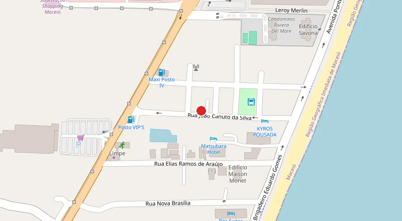 Mapa da localização
