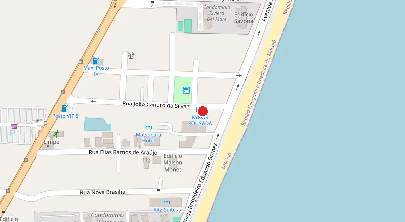 Mapa da localização