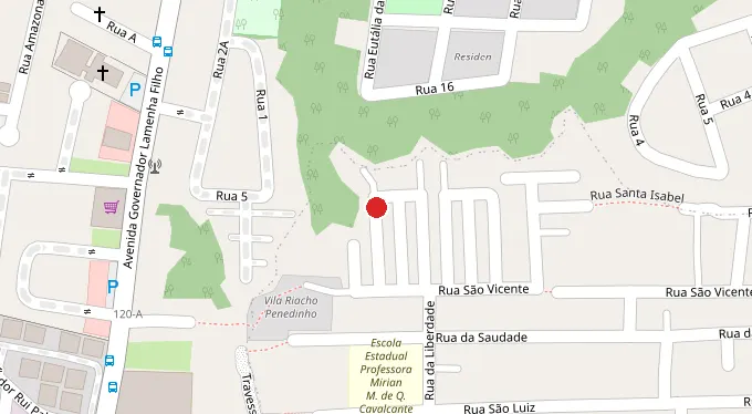 Mapa da localização