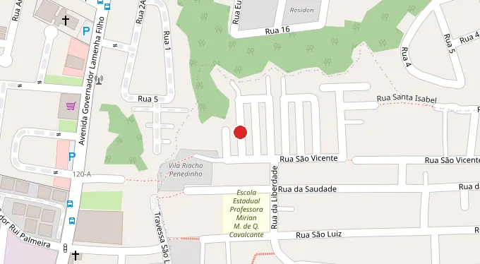 Mapa da localização