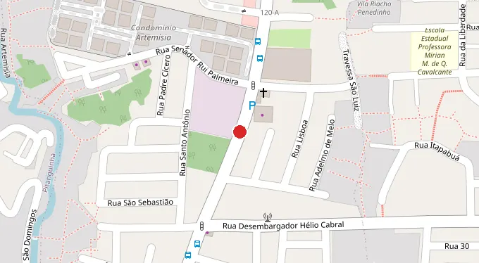 Mapa da localização