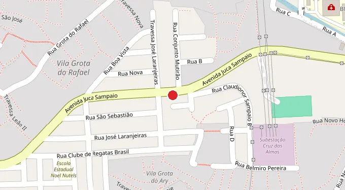Mapa da localização