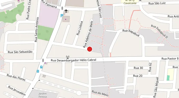 Mapa da localização