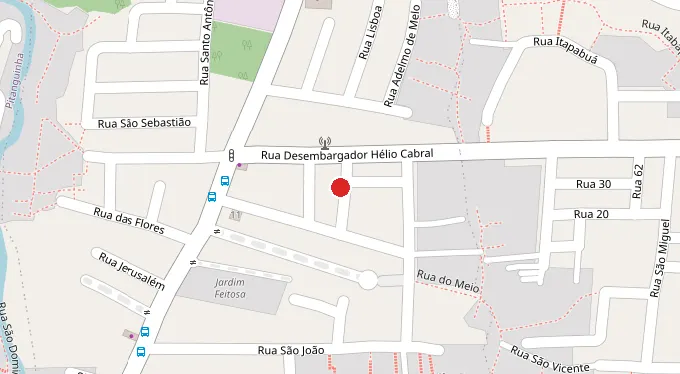 Mapa da localização