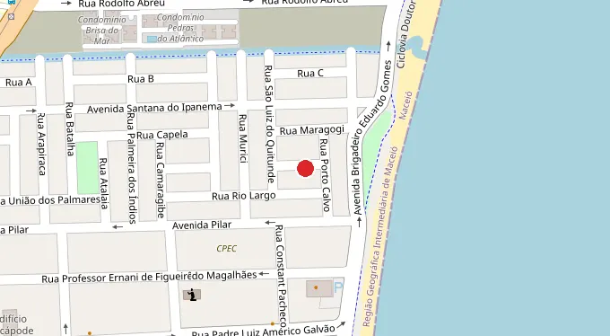 Mapa da localização