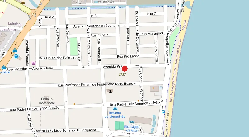 Mapa da localização