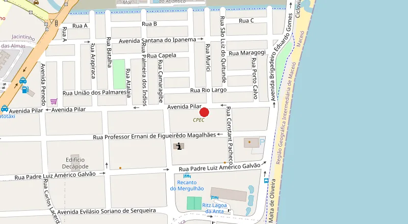 Mapa da localização