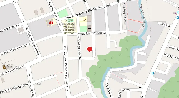 Mapa da localização