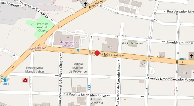 Mapa da localização
