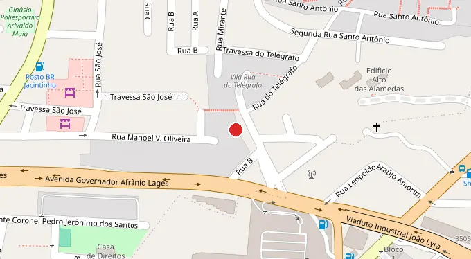 Mapa da localização