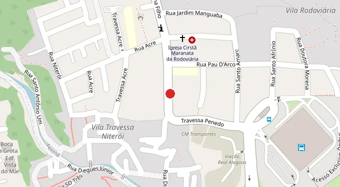 Mapa da localização