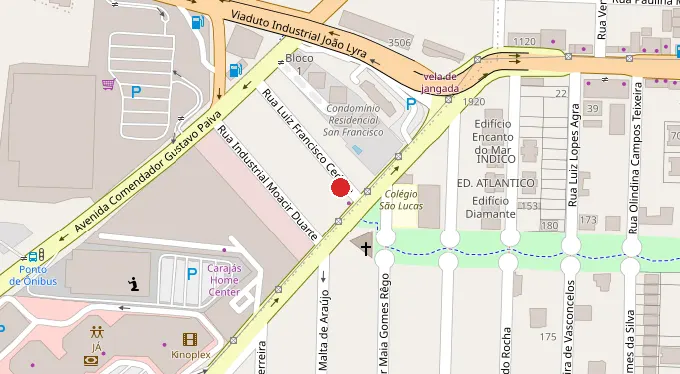 Mapa da localização