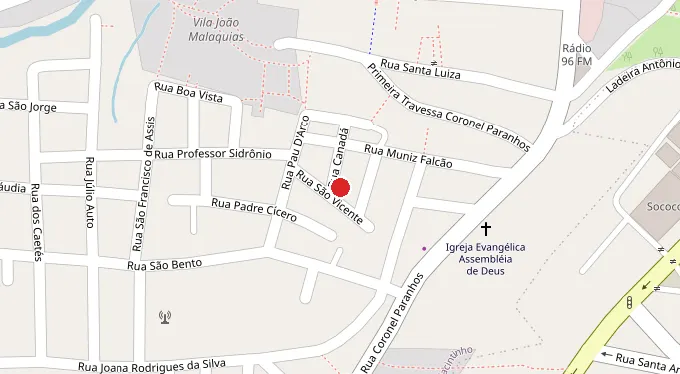 Mapa da localização