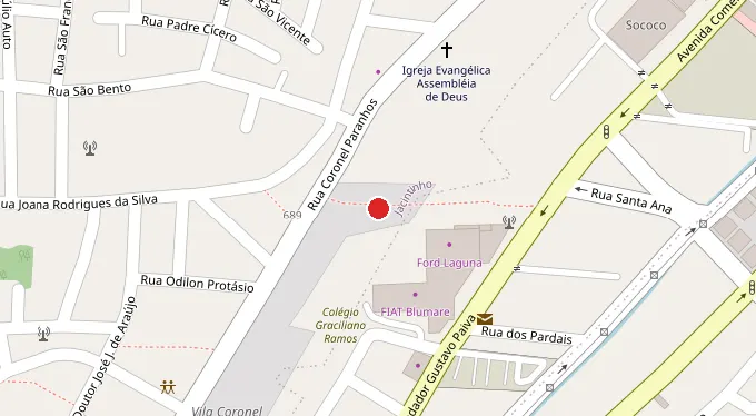 Mapa da localização