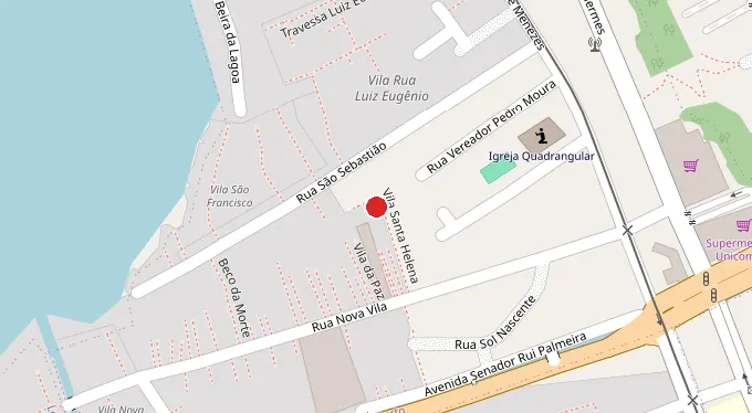 Mapa da localização