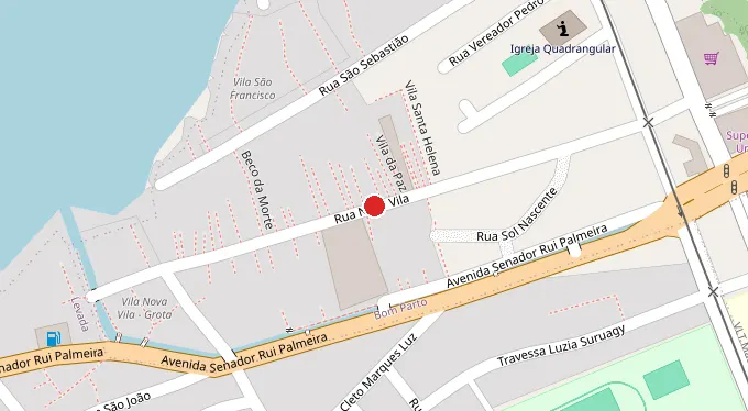 Mapa da localização