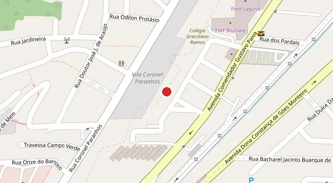 Mapa da localização