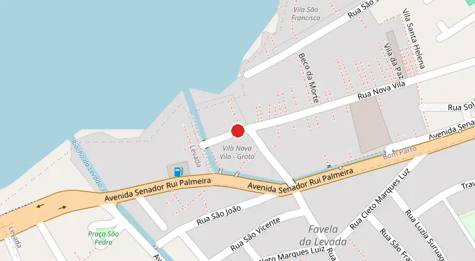Mapa da localização