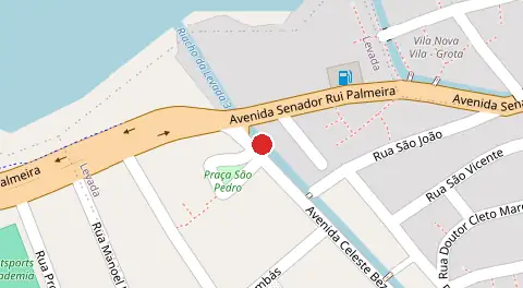 Mapa da localização