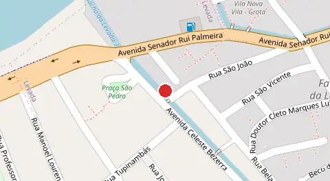 Mapa da localização