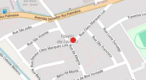 Mapa da localização