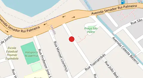 Mapa da localização
