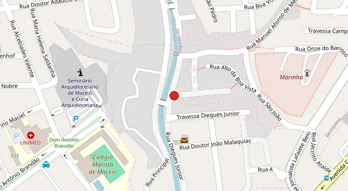 Mapa da localização