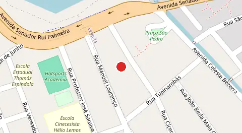 Mapa da localização