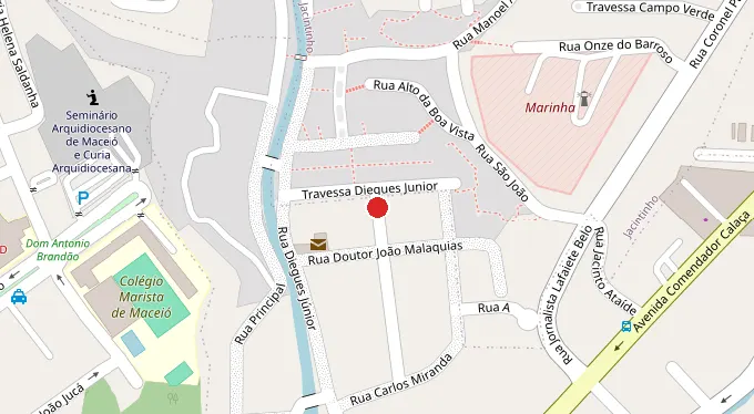 Mapa da localização