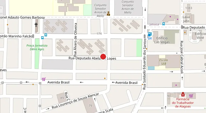 Mapa da localização