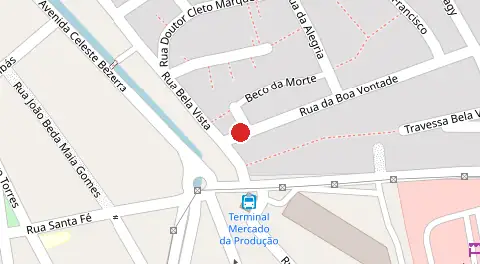 Mapa da localização