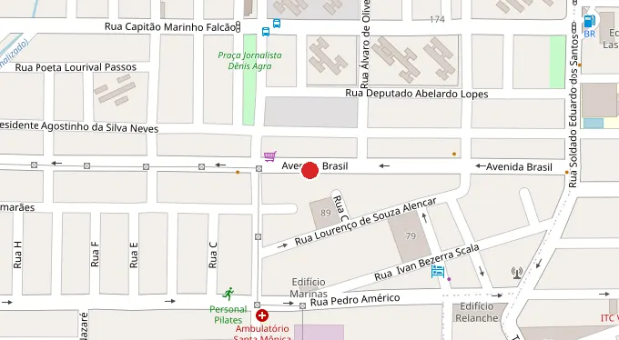 Mapa da localização