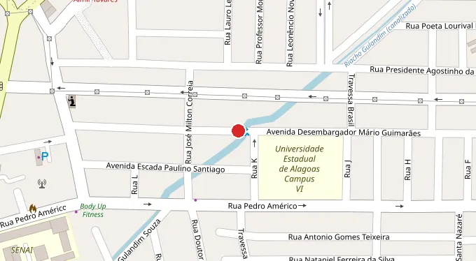 Mapa da localização