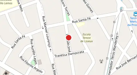 Mapa da localização
