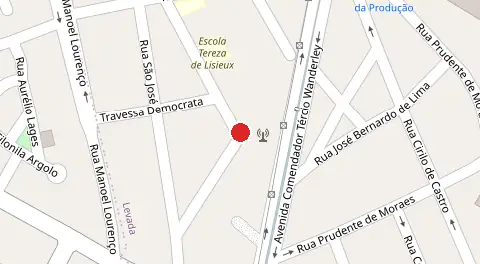 Mapa da localização