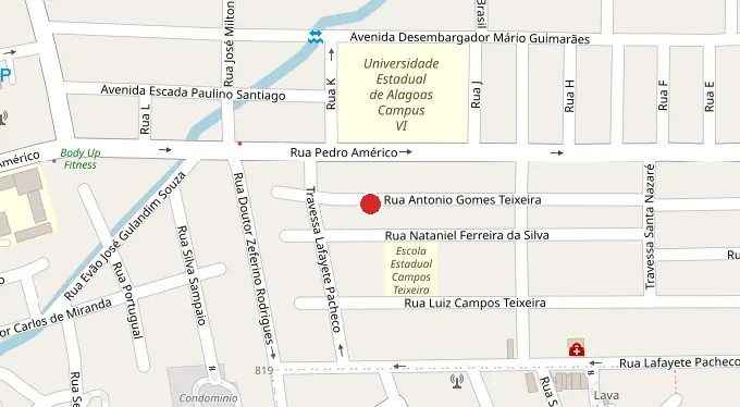 Mapa da localização