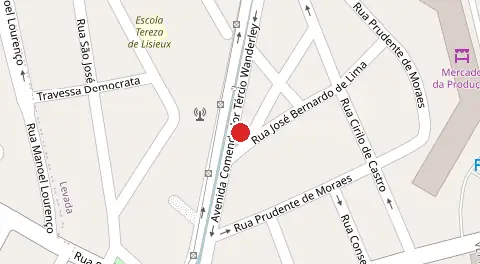 Mapa da localização