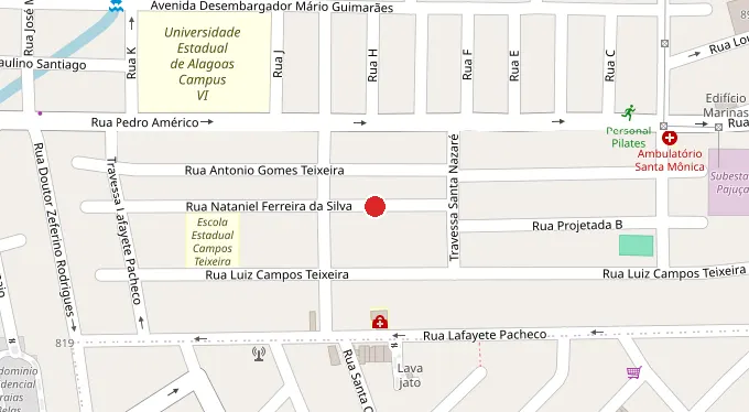 Mapa da localização
