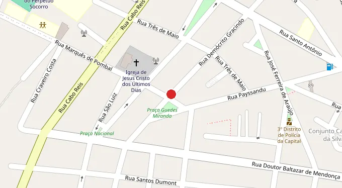 Mapa da localização