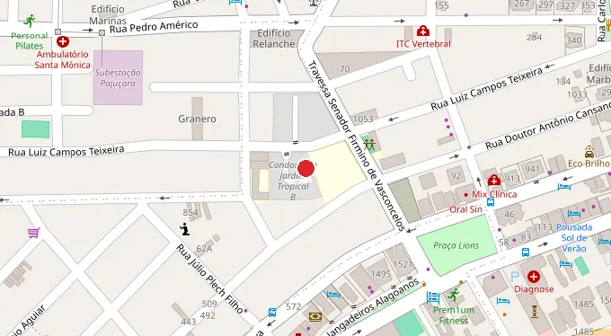 Mapa da localização