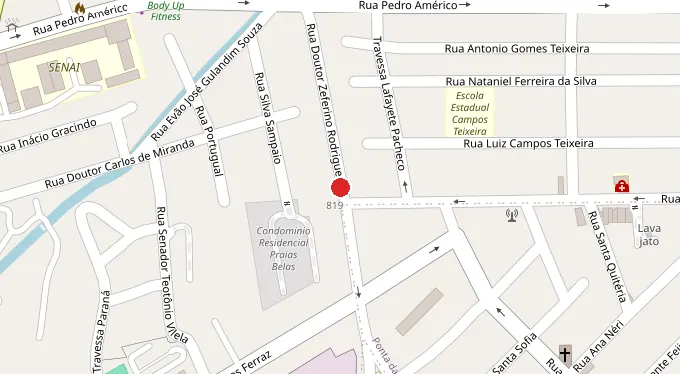 Mapa da localização