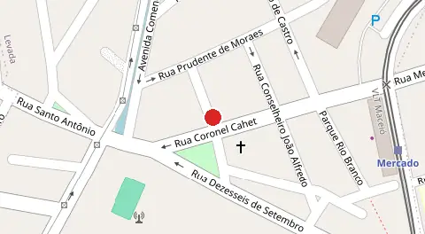 Mapa da localização