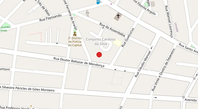 Mapa da localização