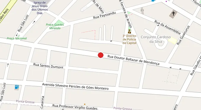Mapa da localização