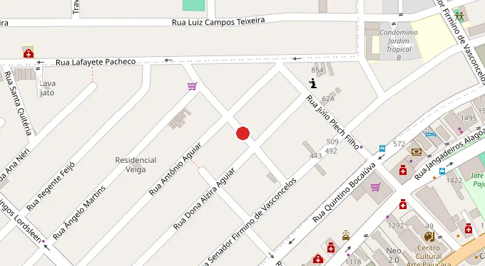 Mapa da localização