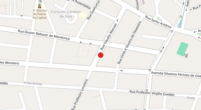Mapa da localização