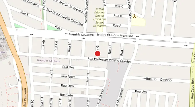 Mapa da localização