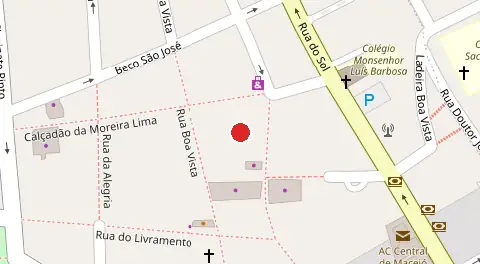 Mapa da localização